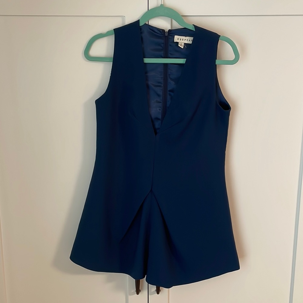 Keepsake Blue Dressy Romper - Size S